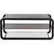 Ambretta 44 X 24 inch Black / Smoke Grey Coffee Table